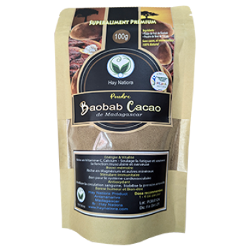 POUDRE BAOBAB CACAO 100g