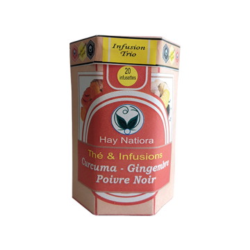 INFUSION "TRIO": CURCUMA - GINGEMBRE - POIVRE NOIR